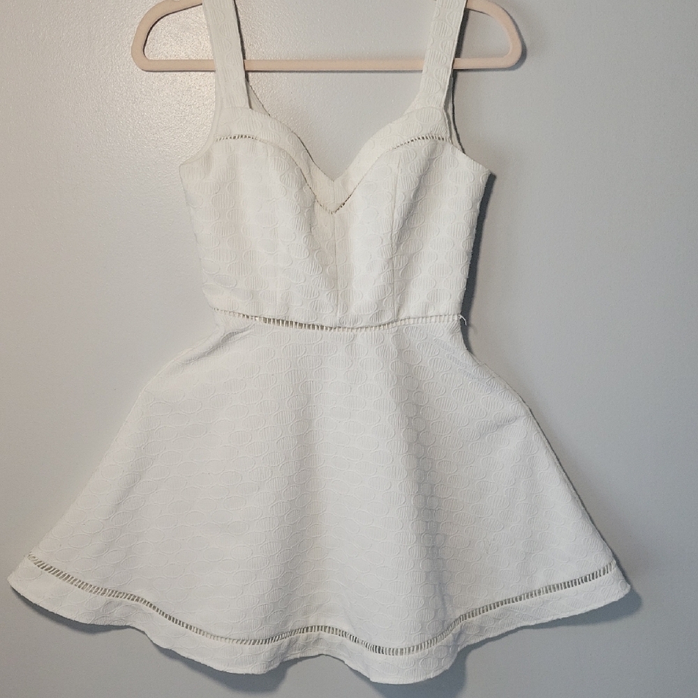 B. Darlin Textured White Dress